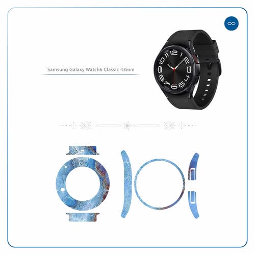 Samsung_Watch6 Classic 43mm_Blue_Ocean_Marble_2